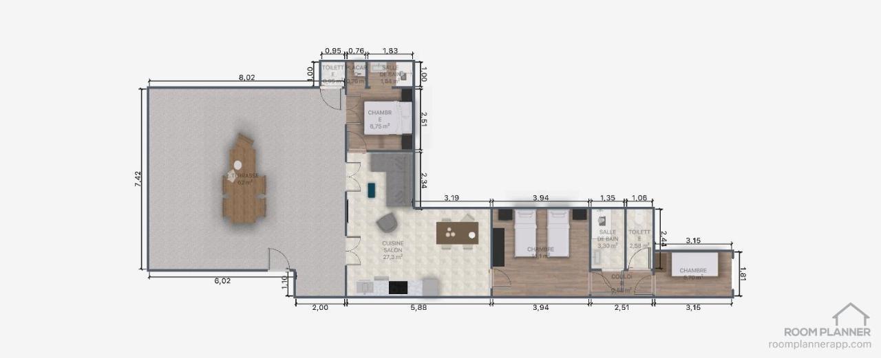 Appartement Terrasse Vue Lac 브레이유쉬르로야 외부 사진